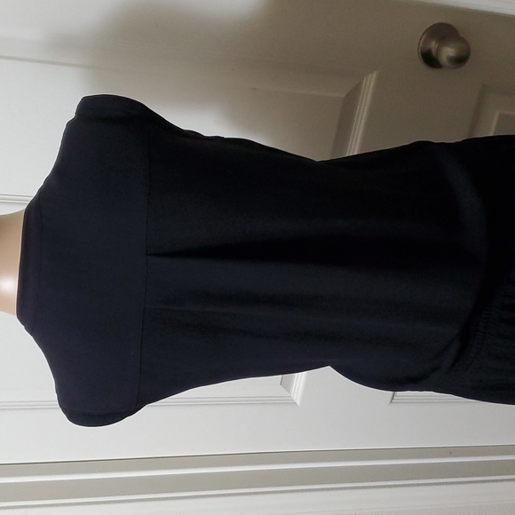 Vince s placket button upper smocked waist pleated lower flowy midi - Picture 7 of 12